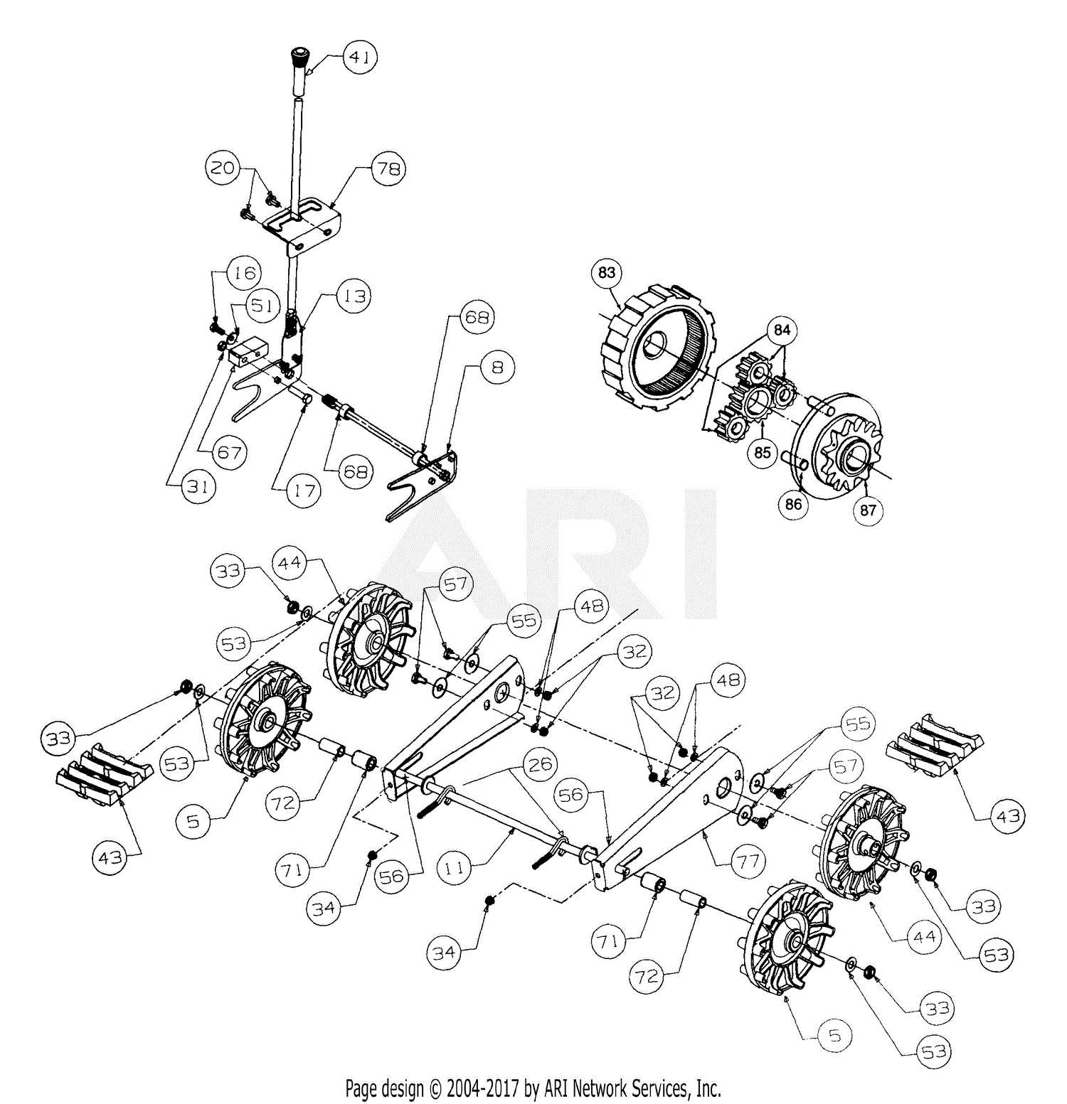 mtd yard machine snowblower parts diagram