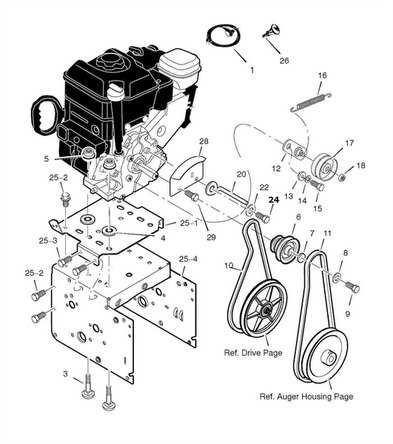 murray snowblower parts diagram