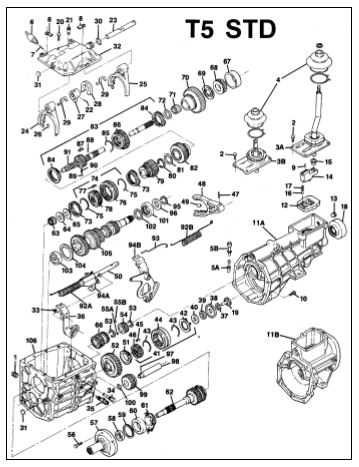 mustang parts diagram