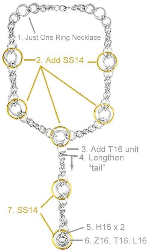 necklace parts diagram