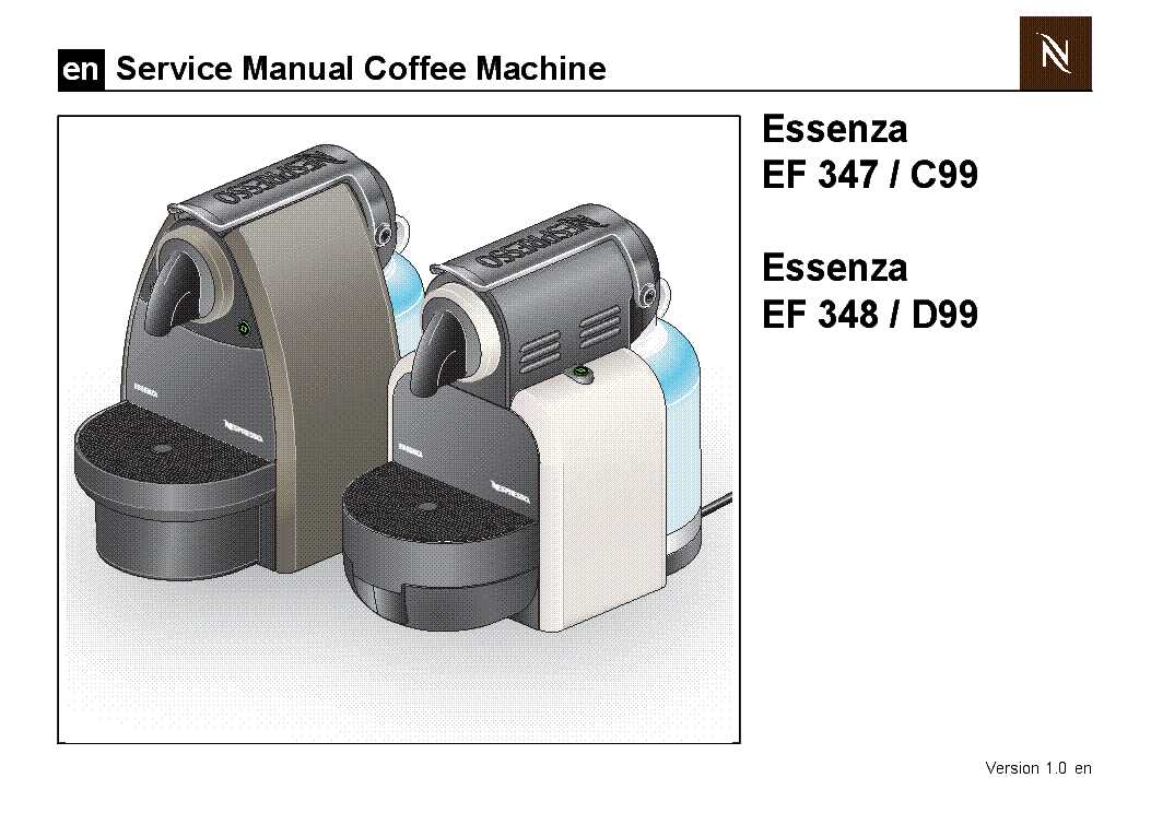 nespresso essenza parts diagram