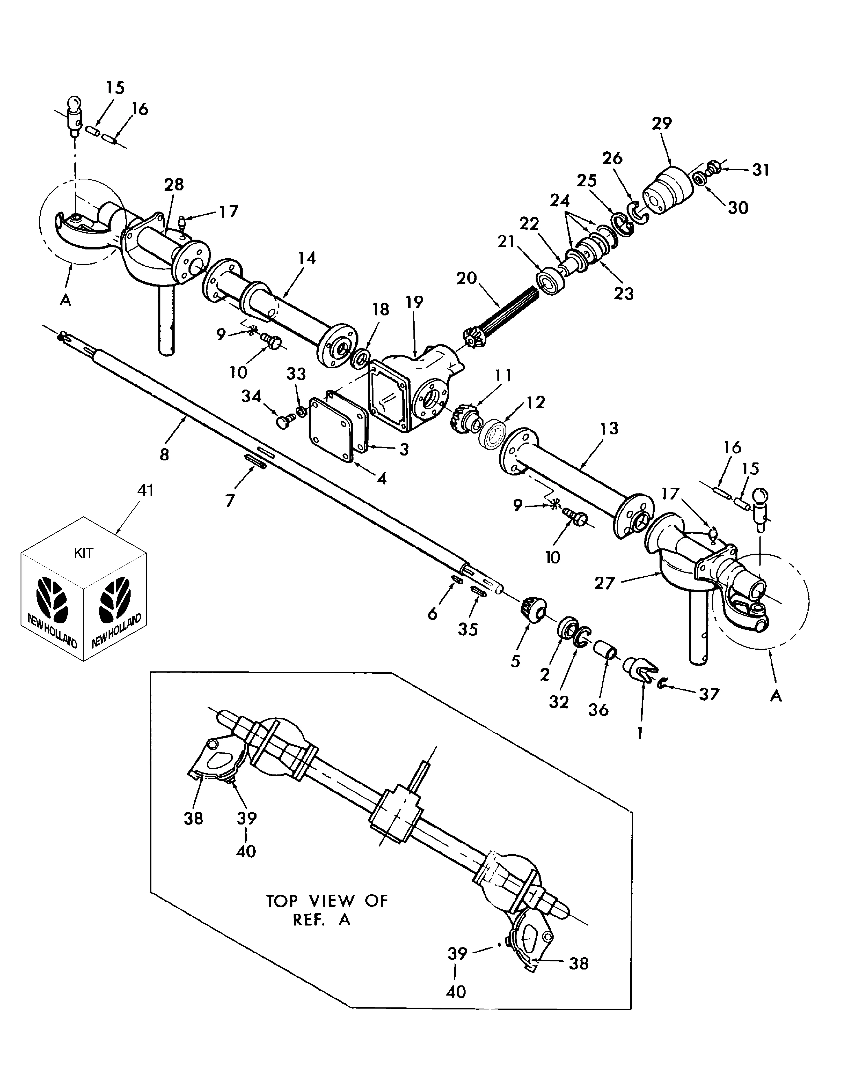 new holland 163 tedder parts diagram