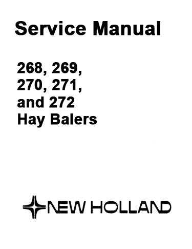 new holland 269 baler parts diagram