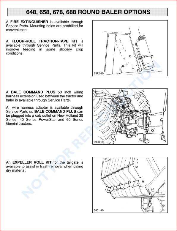 new holland 630 round baler parts diagram