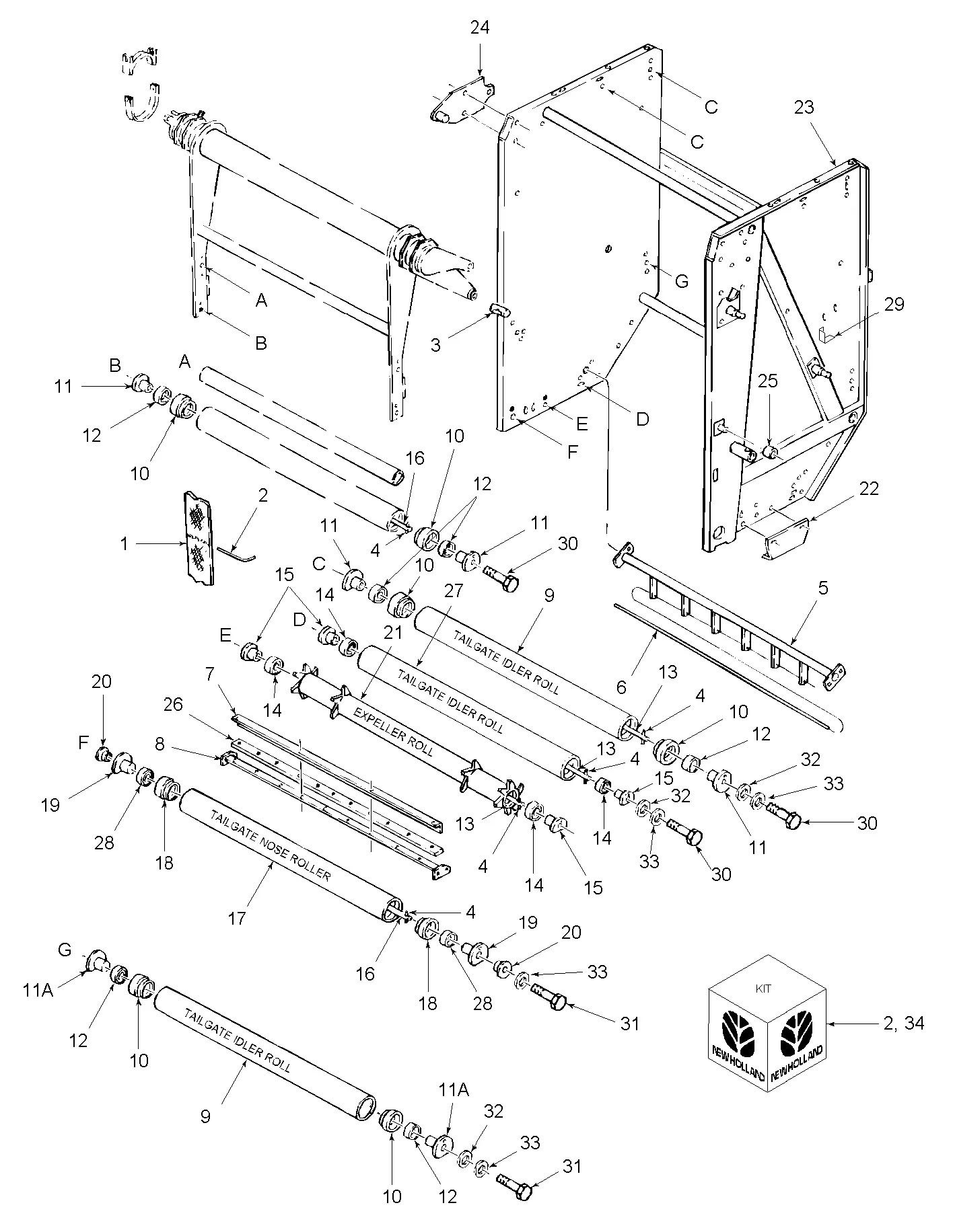 new holland 688 parts diagram