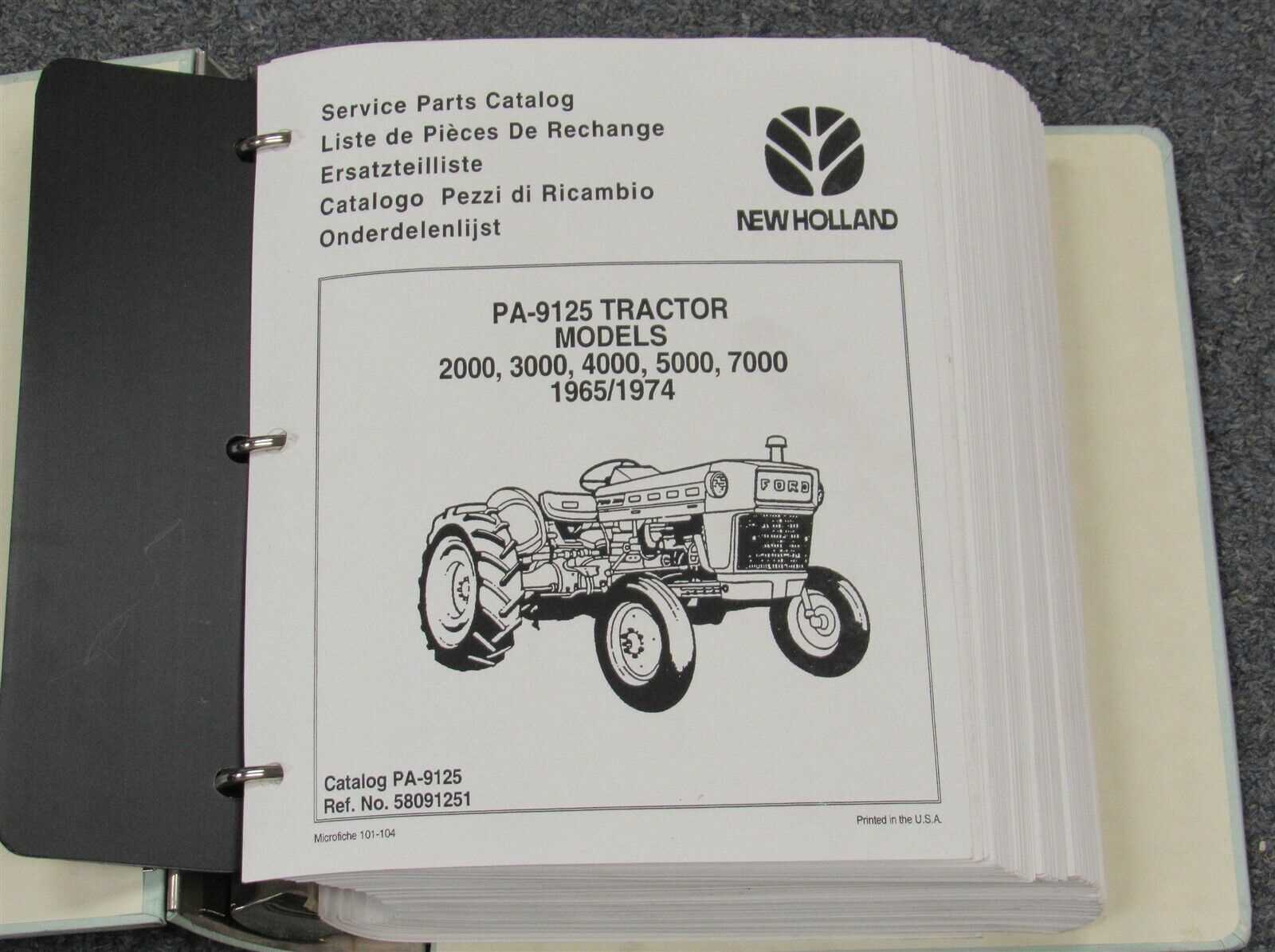 new holland tractor parts diagram