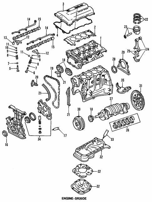 nissan sentra engine parts diagram