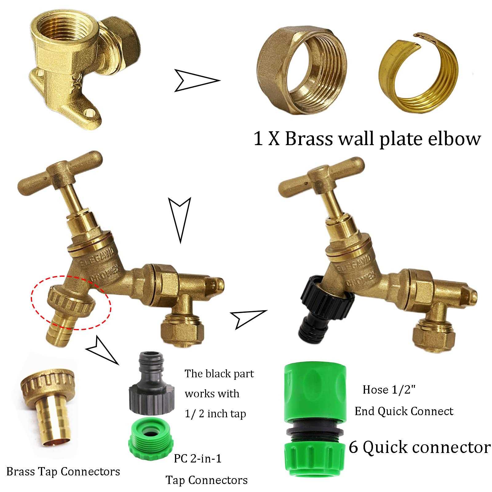 outside tap parts diagram