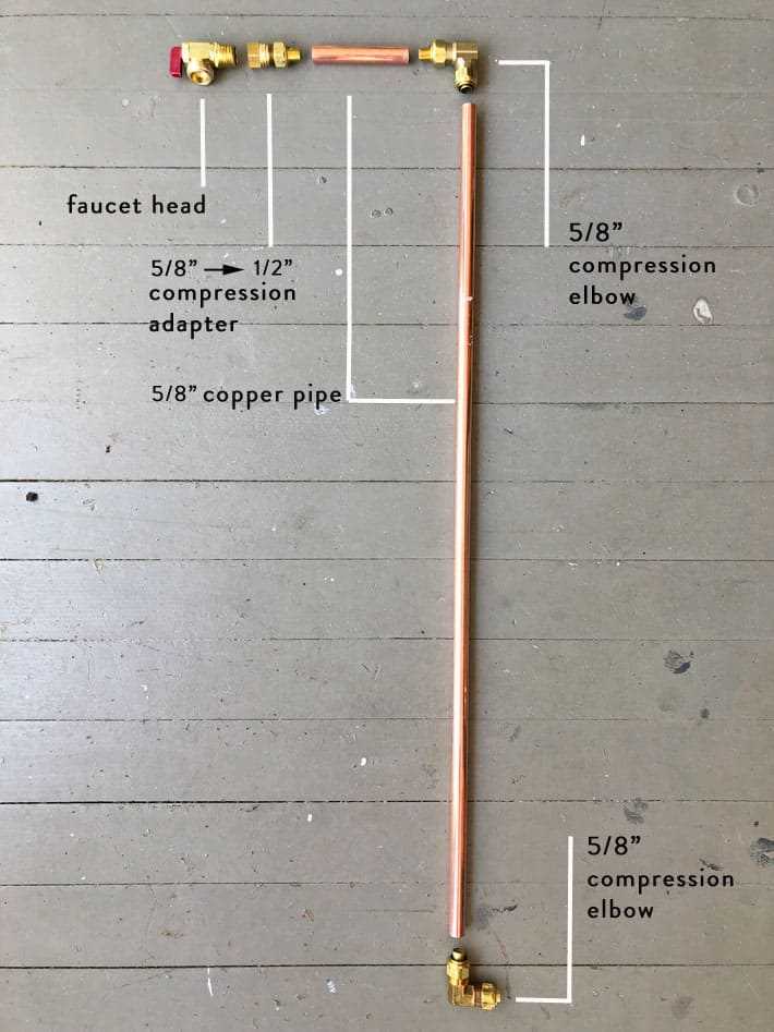 outside tap parts diagram