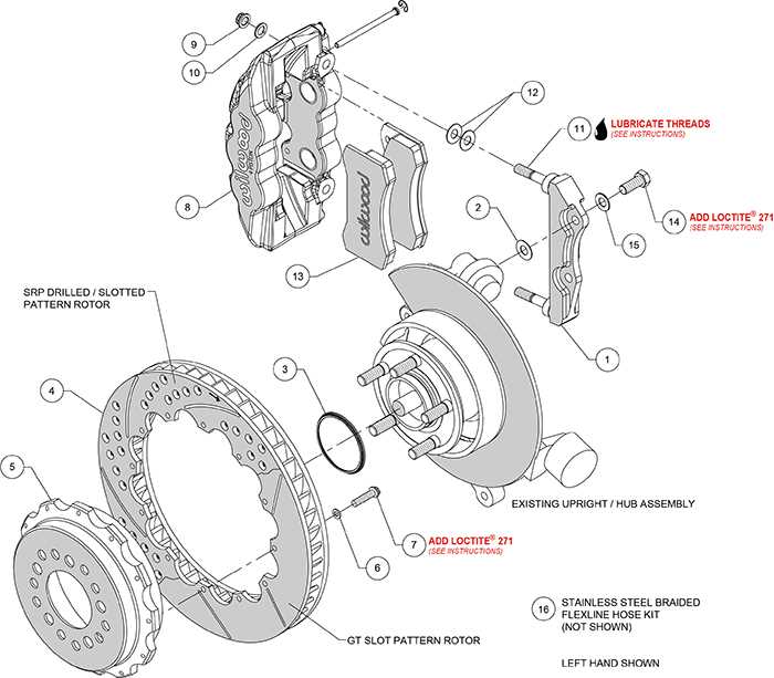 parking brake parts diagram