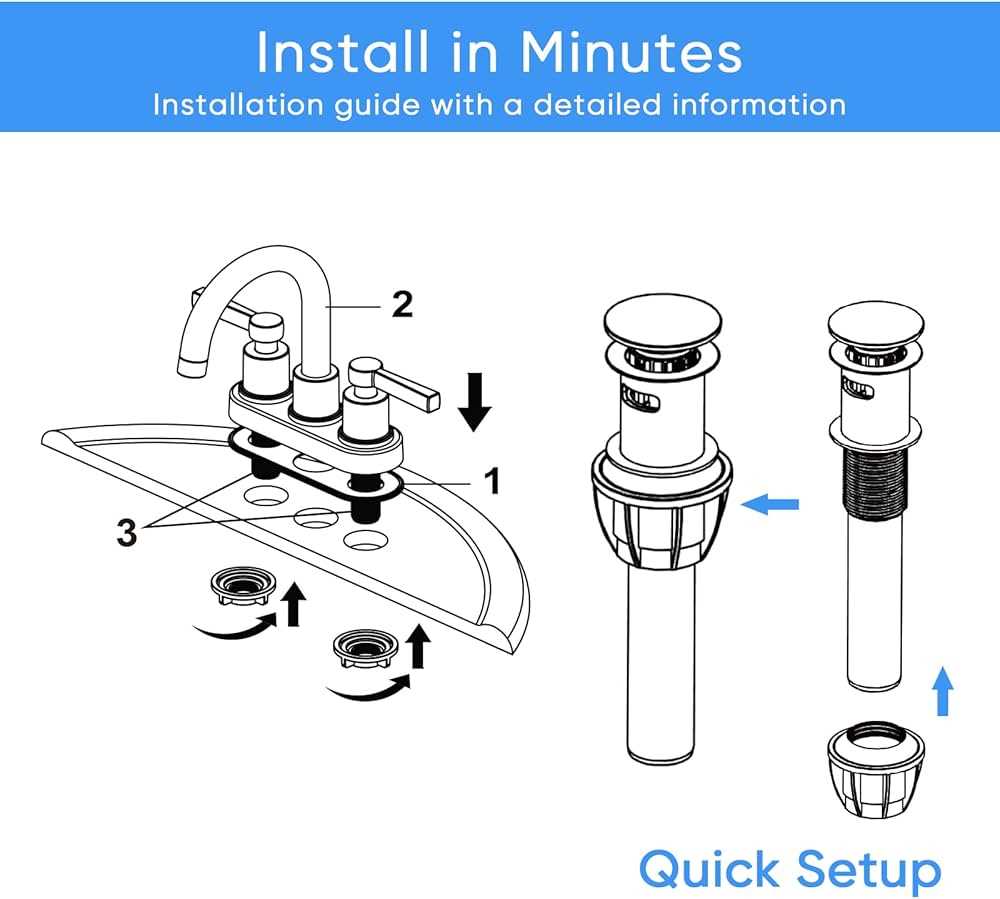 parts of a bathroom sink faucet diagram