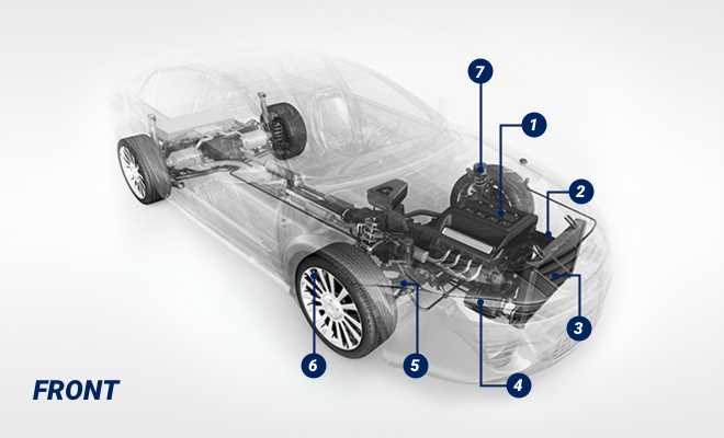 parts of a car engine diagram