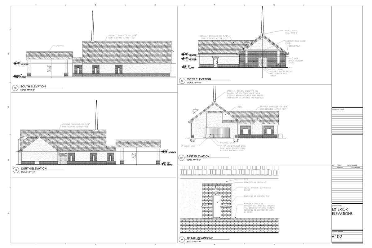 parts of a church building diagram