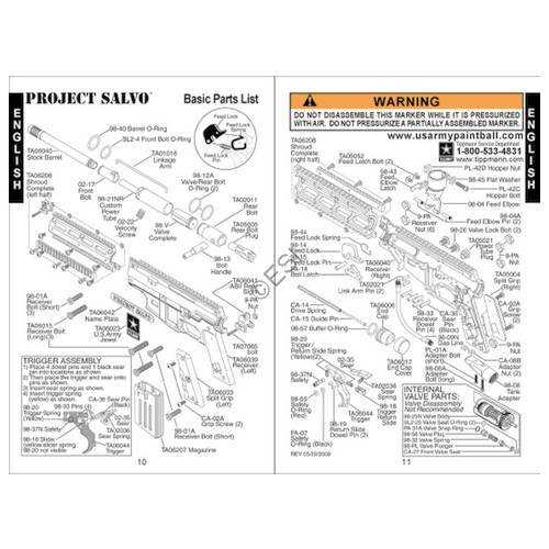 parts of a paintball gun diagram