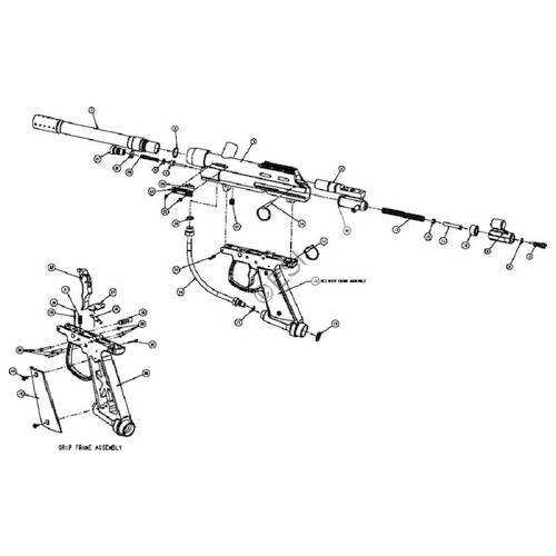 parts of a paintball gun diagram