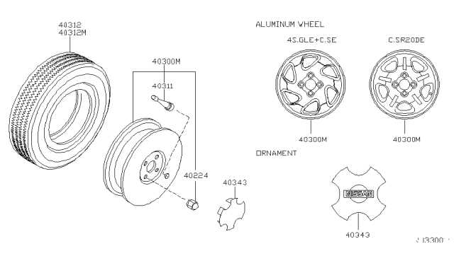 parts of a tire diagram