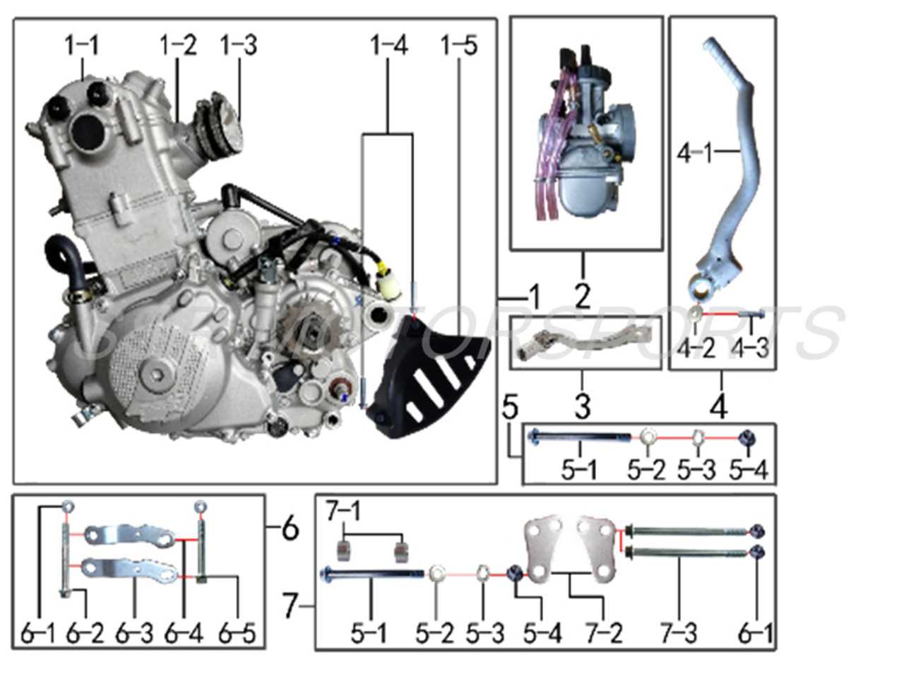 parts of an engine diagram