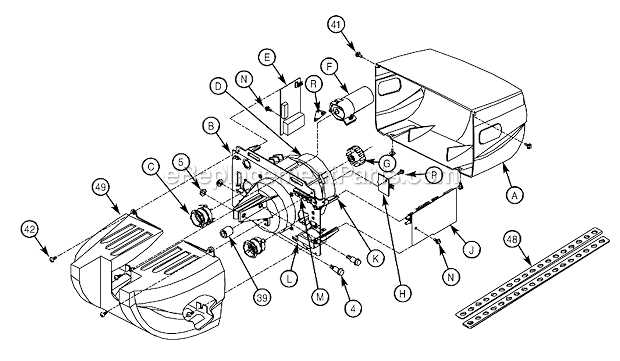 parts of garage door opener diagram