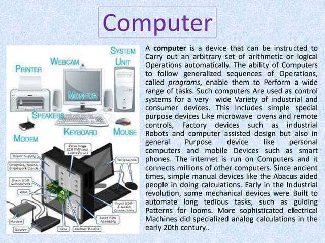 parts of the computer diagram