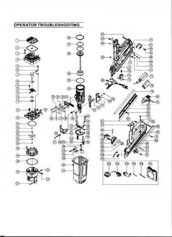 paslode finish nailer parts diagram