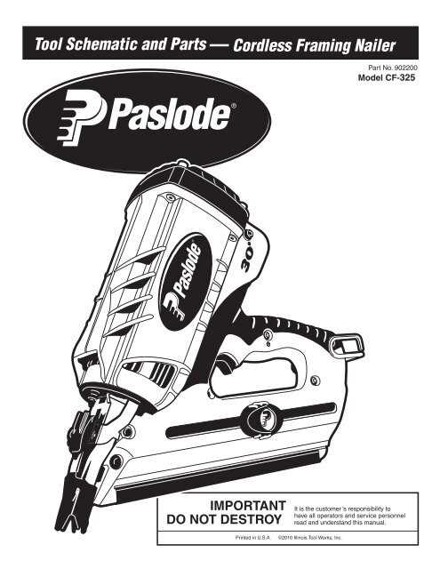 paslode imct parts diagram