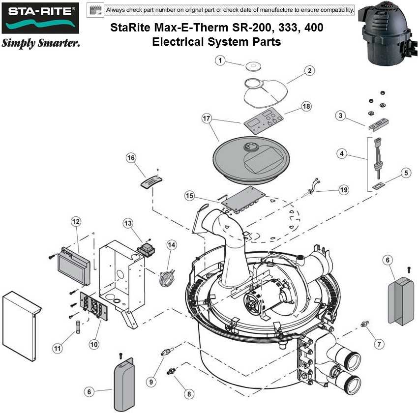 pentair pool heater parts diagram