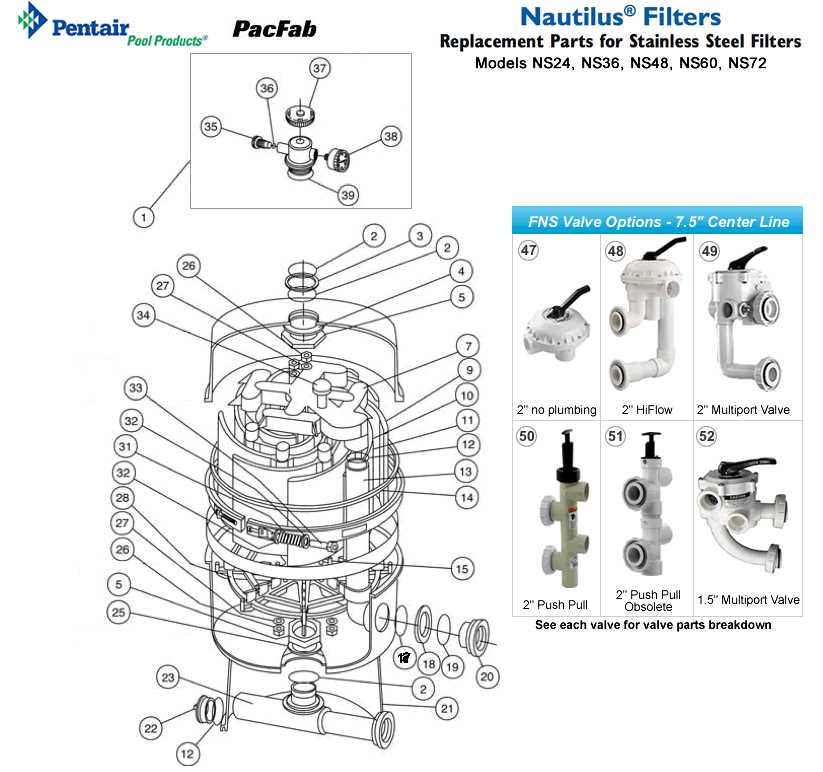 pentair triton ii parts diagram