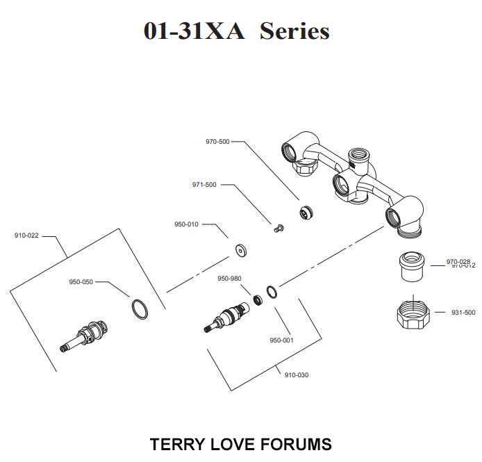 pfister shower faucet parts diagram