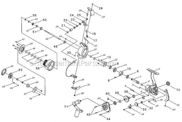 pflueger president spinning reel parts diagram