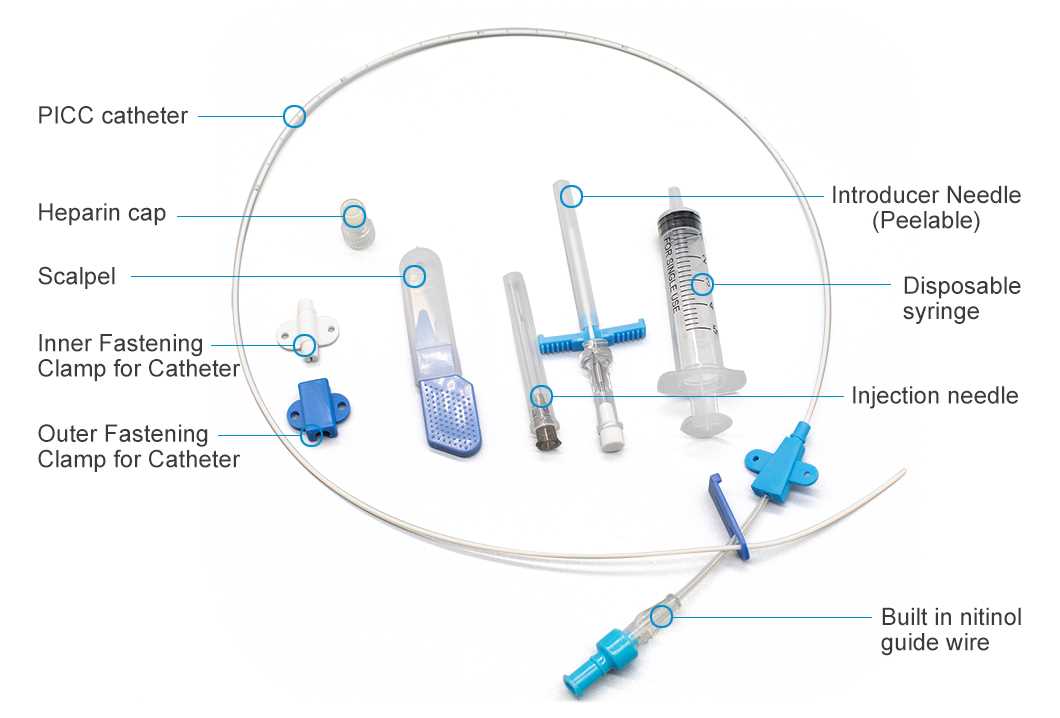 picc line parts diagram