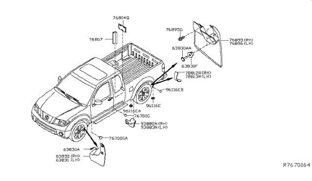 pickup truck body parts diagram