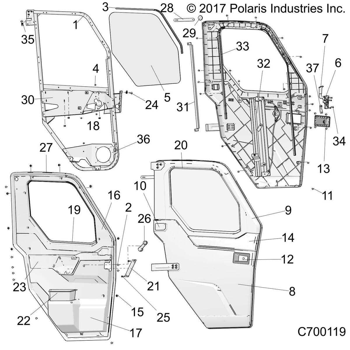 polaris ranger parts diagram