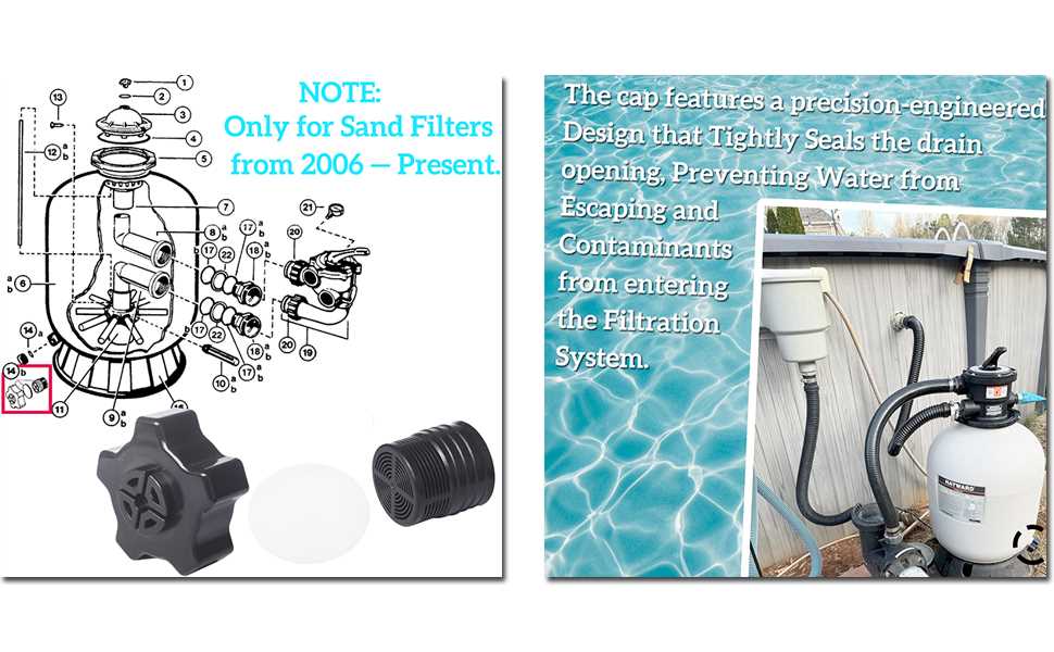 pool sand filter parts diagram