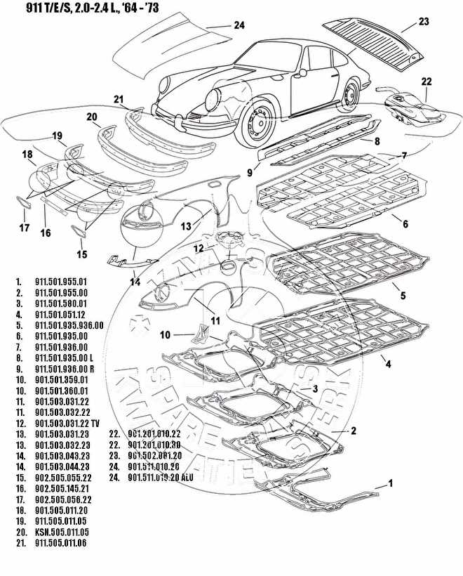 porsche parts diagrams