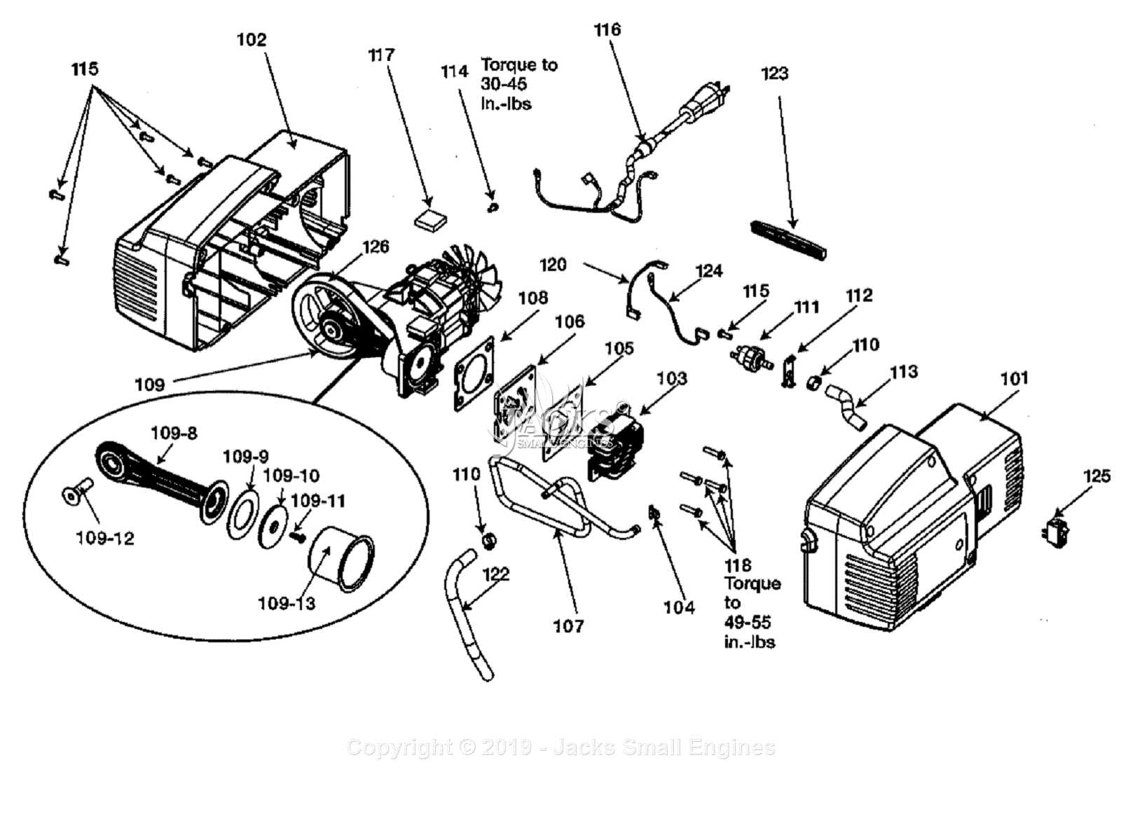 porter cable fn250a parts diagram