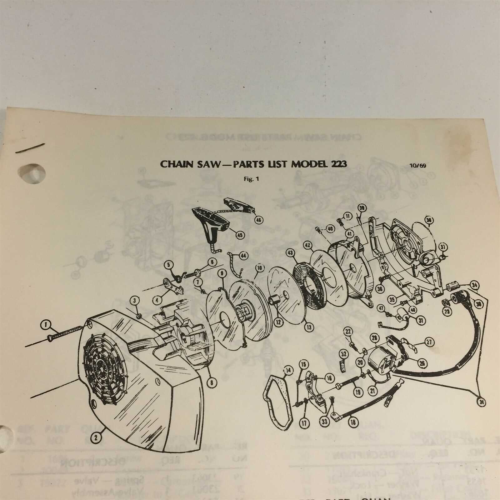 poulan parts diagram