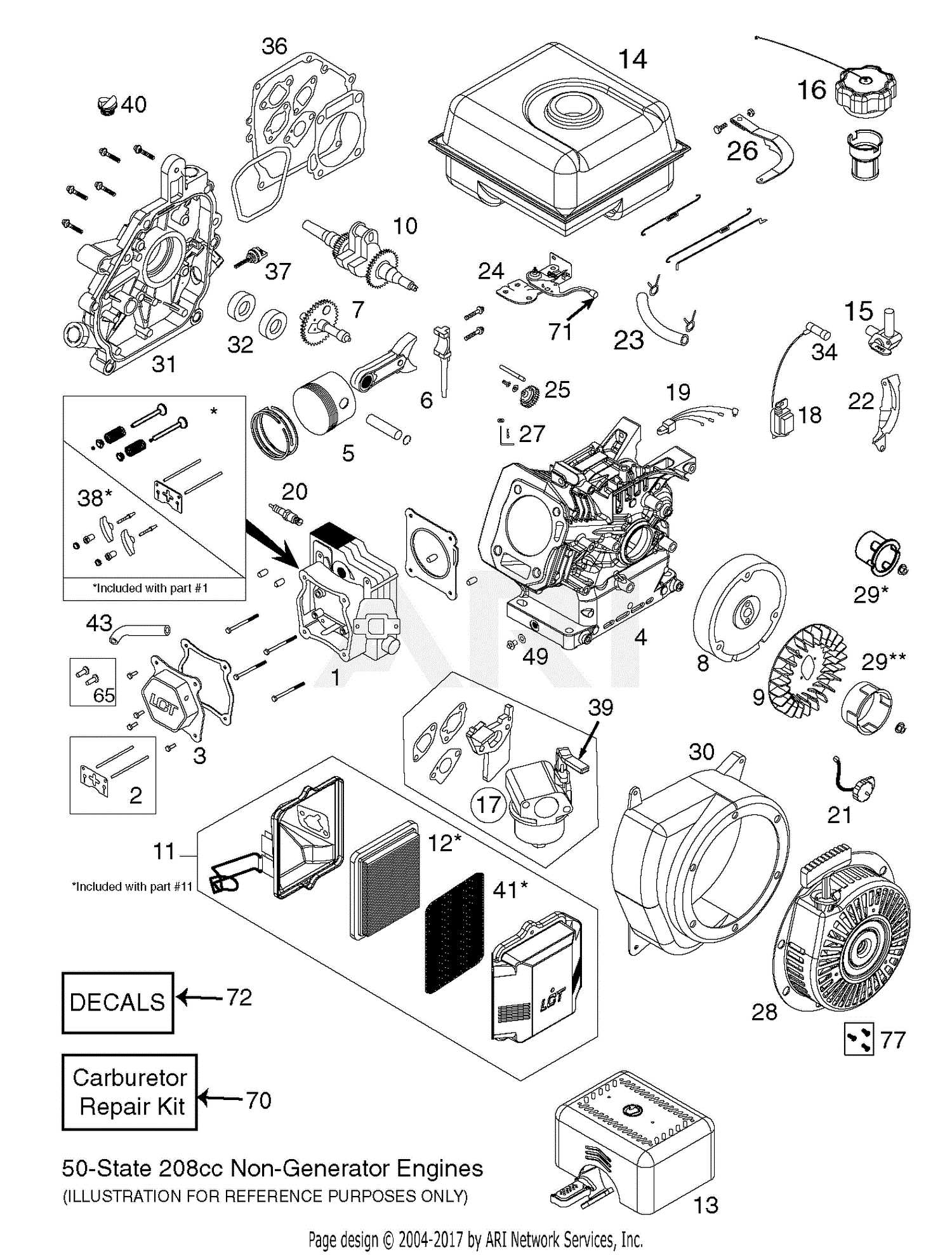 poulan pro pr5020 parts diagram