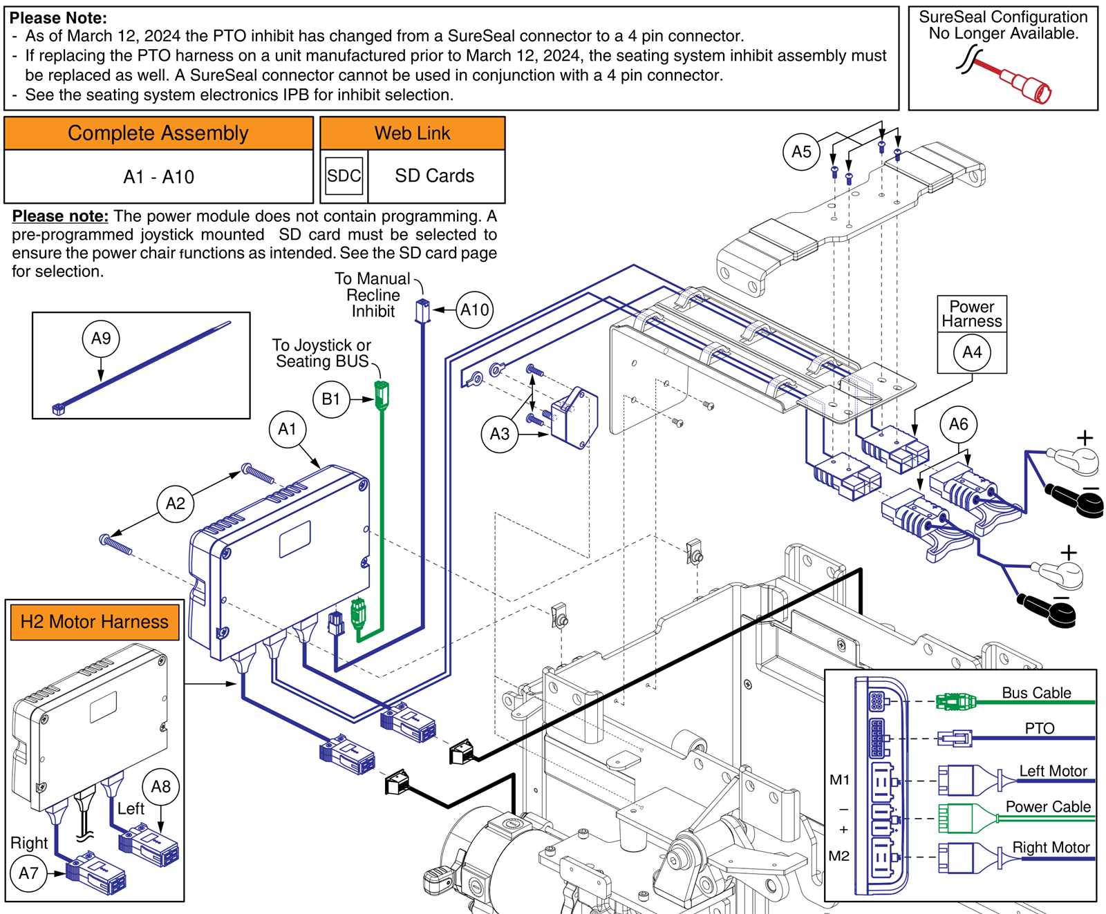 power wheelchair parts diagram