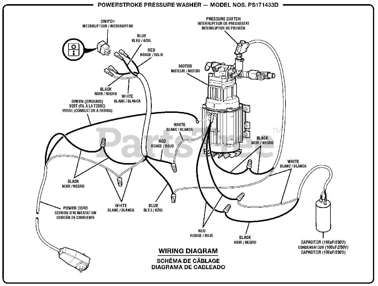 powerstroke pressure washer 3100 parts diagram