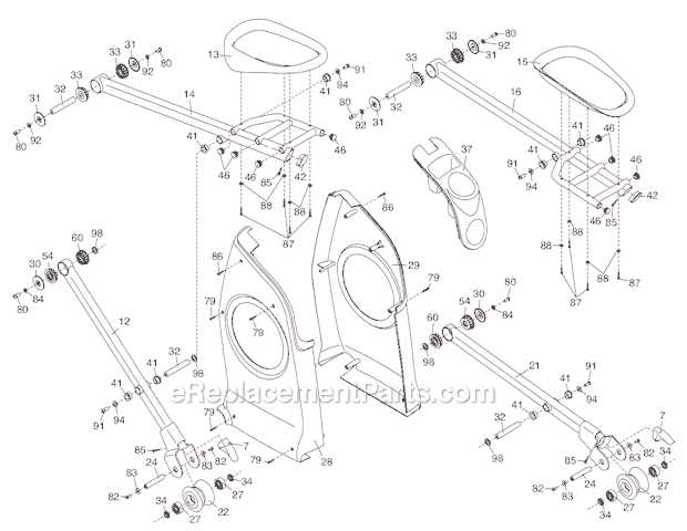 proform elliptical parts diagram