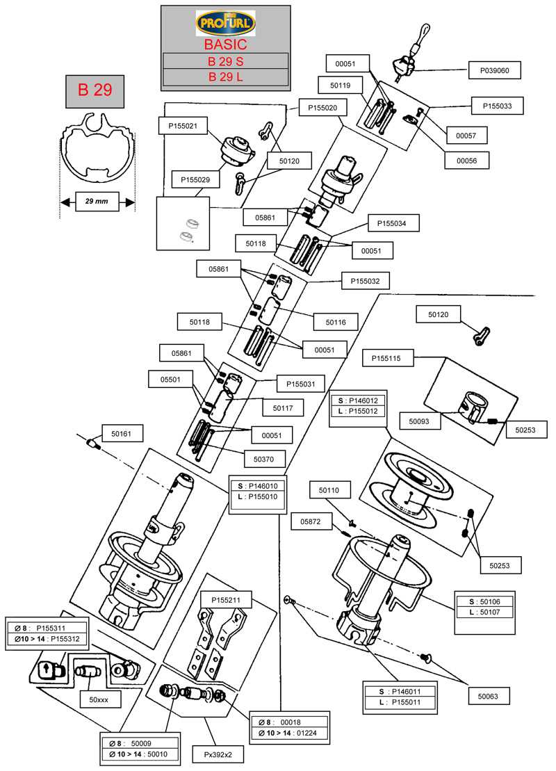 profurl parts diagram