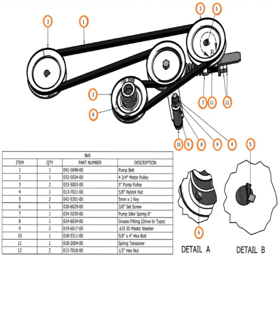 pulley parts diagram