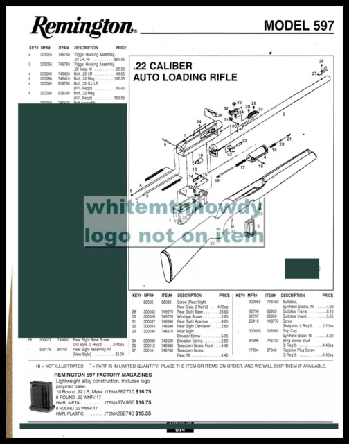 remington 7600 parts diagram