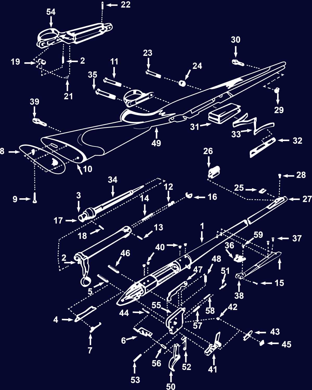 remington sportsman 48 parts diagram