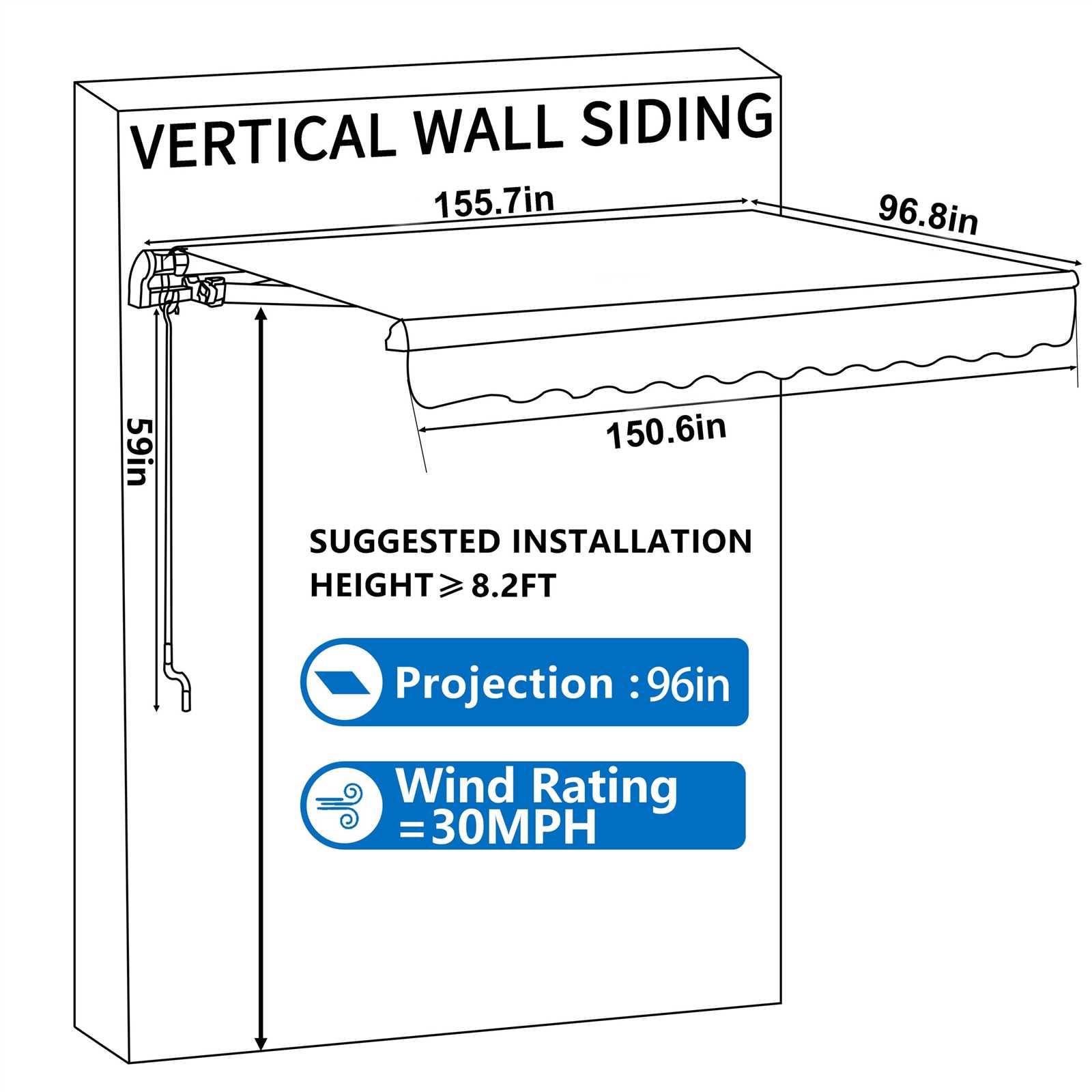 retractable awning parts diagram