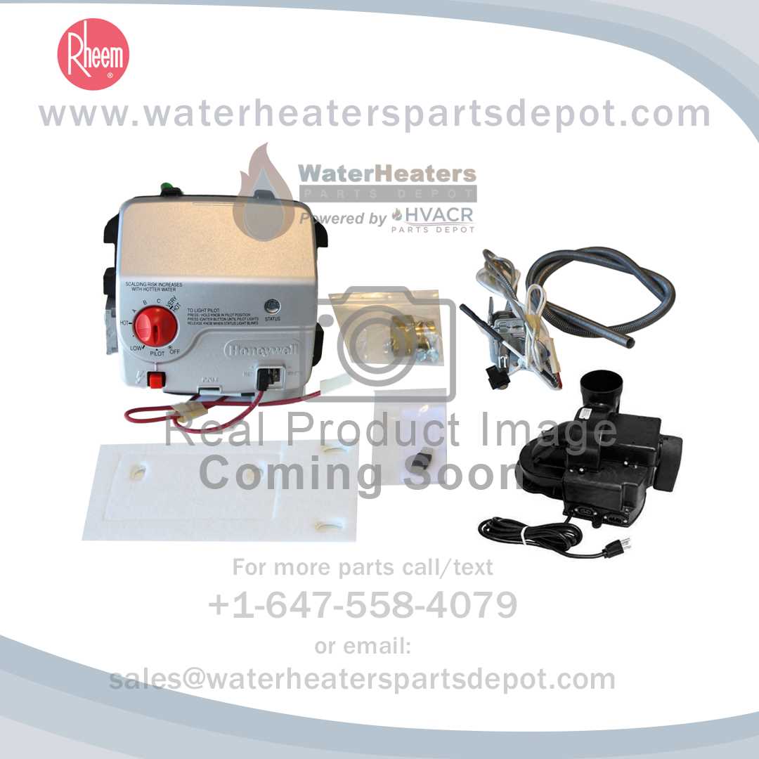 rheem hot water heater parts diagram