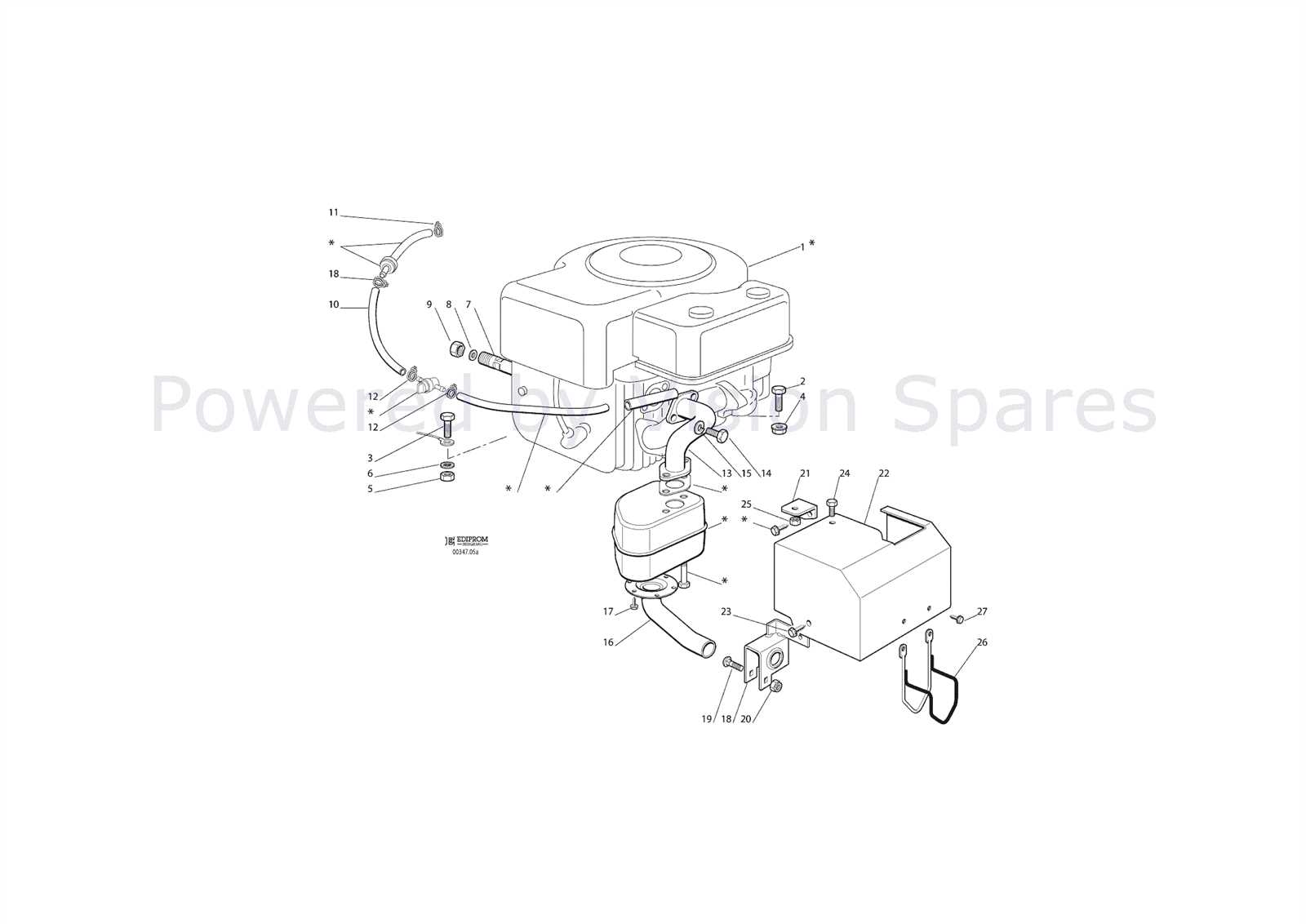 riding lawn mower engine parts diagram