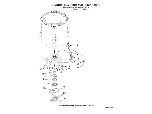 roper washer parts diagram