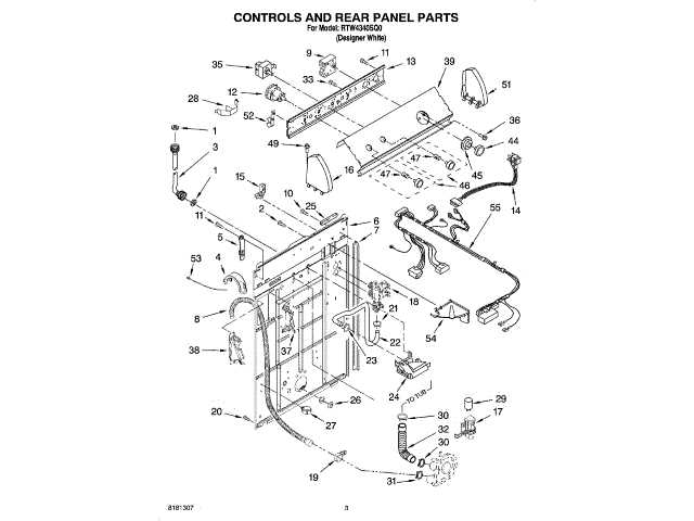 roper washer parts diagram