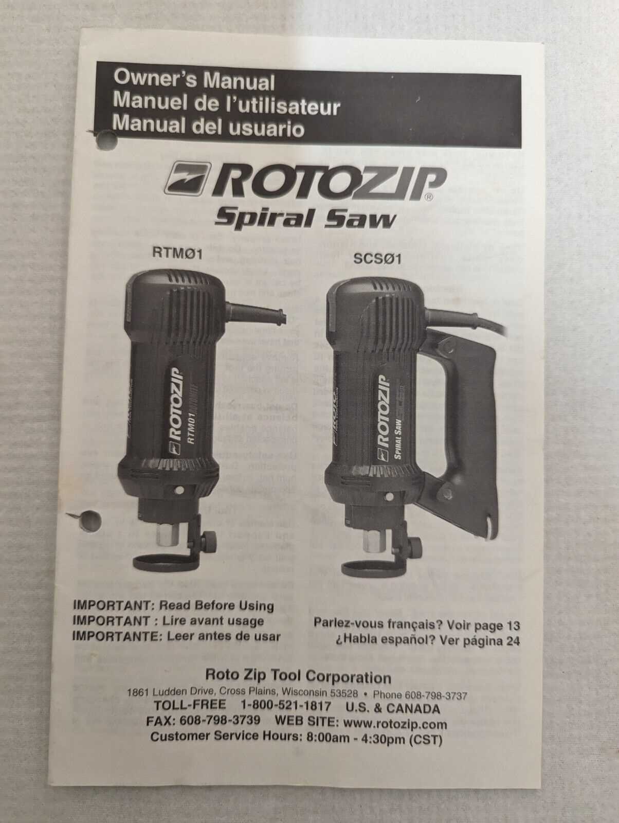 rotozip rz1 parts diagram